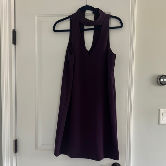 Fifteen Twenty Purple Sleeveless Halter Dress - Picture 5 of 7